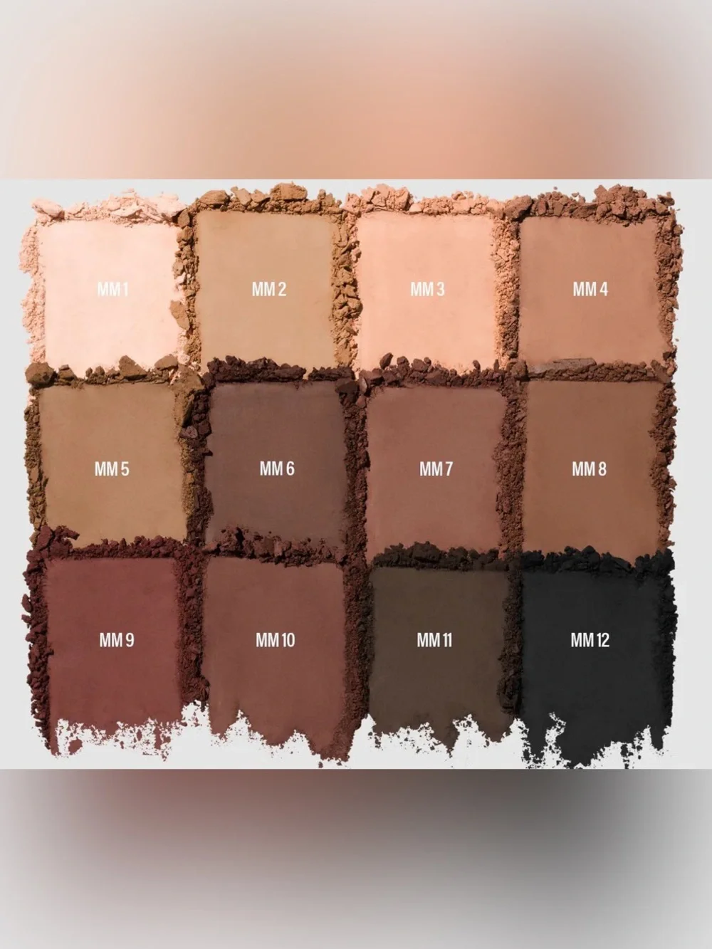 NIB MAKEUP BY MARIO Master Mattes Eyeshadow Palette | 12 Neutral Matte Shades